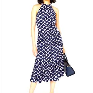 MICHAEL MK Ruffled-Hem purple Dress_P/XS